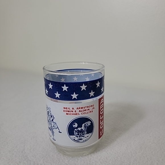 Man On The Moon July 20, 1969 Red White Blue Tumblers, Set Of 2 - Picture 3 of 6